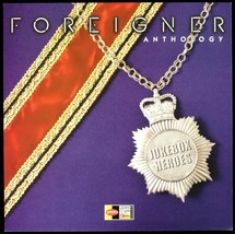 FOREIGNER &quot;FOREIGNER ANTHOLOGY&quot; 2000 PROMO POSTER/FLAT 2-SIDED 12X12 RAR... - $22.49