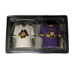 Game day ECU East Carolina Pirates Jerseys salt pepper shakers unused  worn box - £15.28 GBP