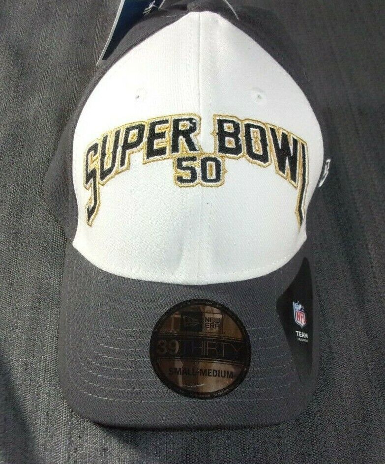SUPERBOWL 50 DENVER BRONCOS THIRTY NINE OFFICIAL CAP SMALL MEDIUM NFL BL... - $23.21