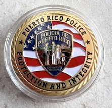 Puerto Rico Island Police Officer challenge coin Protection and Integrity - £12.00 GBP