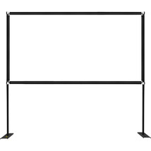 VEVOR Outdoor Movie Screen w/ Stand Portable Projector Screen 90&quot; 16:9 HD 4K - £75.93 GBP