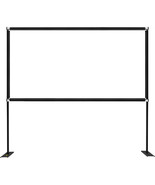 VEVOR Outdoor Movie Screen w/ Stand Portable Projector Screen 90&quot; 16:9 H... - £74.26 GBP