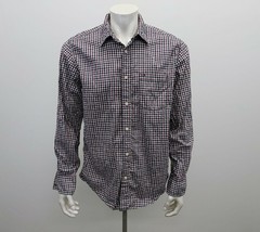 Tommy Hilfiger Men&#39;s Custom Fit Button Up Shirt Size Large Blue Pink Blu... - $12.85
