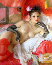 Giclee Oil Painting Decor Sexy woman NudesWall - £6.84 GBP+