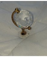 Swarovski Crystal &amp; Gold Tone Miniature Memories World Globe Retired 1.5&quot; - £29.54 GBP