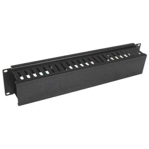 StarTech 2U Horizontal Finger Duct Rack Cable Management Panel with Cover - $24.00