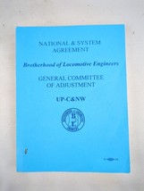 Agreement Between Union Pacific-CNW &amp; Brotherhood Of Locomotive Engineers 1996 - £12.53 GBP