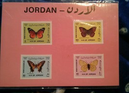 000 Jordan 1992 butterflies good Complete set very fine  stamps - $6.50