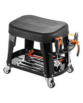 VEVOR Mechanic Stool, 300 lbs Capacity Garage Seat/Work Stool with Wheel... - $43.90