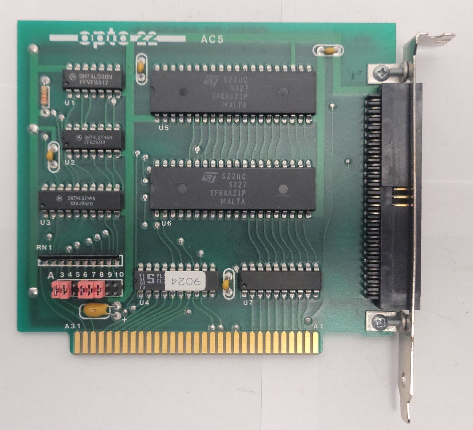 Opto22 AC5 ISA 8-Bit Adapter Card Bus Interface - $19.57