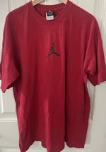 Vintage Air Jordan T Shirt Mens Size XL Red Center Logo Jumpman 90s Y2K - $38.00
