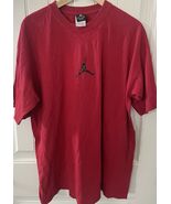 Vintage Air Jordan T Shirt Mens Size XL Red Center Logo Jumpman 90s Y2K - $38.00