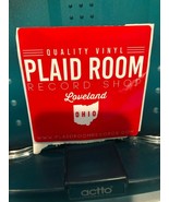 PLAID ROOM RECORD SHOP LOVELAND, OHIO RED STICKER - $6.00