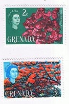 Stamps Grenada Flowers Lot of 2 MLH - $0.71