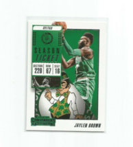 Jaylen Brown (Boston Celtics) 2018-19 Panini Contenders Basketball Card #42 - $4.99