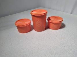 6 Pc TUPPERWARE Servalier Mini Canisters, Bowl~  #1297, #1323 - £18.23 GBP