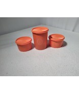 6 Pc TUPPERWARE Servalier Mini Canisters, Bowl~  #1297, #1323 - £18.26 GBP