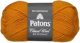Spinrite Patons Classic Wool Roving Yarn Yellow 1 Pack of 12 Skein - $145.49