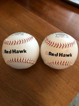Lot of 2 Regent Red Hawk Softball  Model 02448 Parahyde Cover Solid Stat... - $7.69