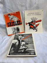 1964 - 67 &amp; 69  Baltimore Orioles O&#39;s Baseball Team Official Scorebook Lot Of 3  - £63.90 GBP