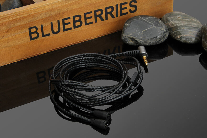 3.5mm OCC BLACK Audio Cable For Sennheiser IE8 IE80 IE8i IE80S headphones