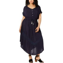 Style &amp; Co. Womens Plus Size Eyelet Trim Drawstring Waist Dress,Industrial,3X - £72.65 GBP