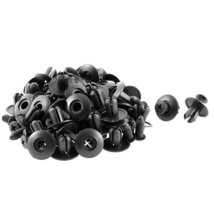 uxcell 50 Pcs 20mm x 9mm Black Plastic Rivet Engine Lining Trim Clips - £61.55 GBP