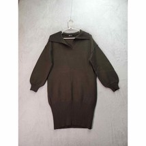BTFBM Sweater Dress Womens Small Green Viscose Long Raglan Sleeve Pullov... - $23.98