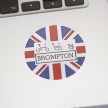 London Craftwork 3 x Stickers Brompton Folding Bike 5x5cm Gift Decal Uni... - $18.04