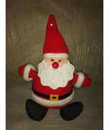 Hallmark Ambassador 1982 Vintage Santa Plush 9&quot; Christmas Xmas Bell On H... - £23.34 GBP