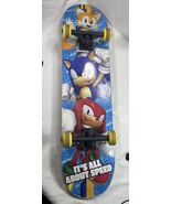 Sonic The Hedgehog Tails and Knuckles 31&quot; x 7.5&quot; Skateboard - $15.10