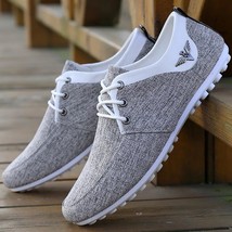 2021 new men&#39;s canvas casual shoes comfortable outdoor wal shoes  linen flat sho - £60.61 GBP