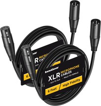 Innogear Xlr Microphone Cables, 6 Feet 2 Pack Oxygen-Free Copper Male To... - $31.97