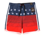 O&#39;Neill Red &amp; Blue Capitol Cruzer Patriotic Board Shorts Swim Trunks Men... - £47.47 GBP