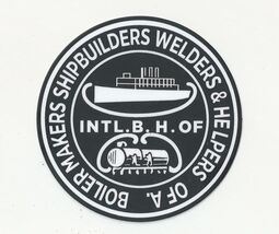 Retro 1940s BM BOILMAKERS BOILER MAKERS SHIPBUILDERS WELDERS UNION Lodge... - €4,29 EUR