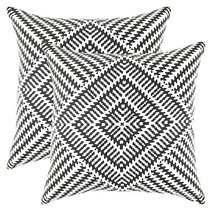 TreeWool (Pack of 2) Decorative Throw Pillow Covers Kaleidoscope Accent in 100%  - £14.28 GBP
