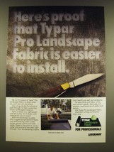 1990 Reemay Typar Landscape fabric Ad - Here's proof - $18.49