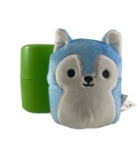 SQUISHMALLOWS 4&quot; Capsule from 2019 Blue Fox in Green Capsule Opened RARE... - $14.84