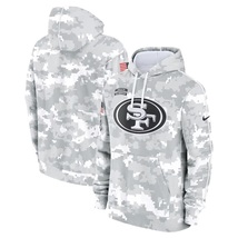 Mens Arctic Camo 49ers 2024 Salute to Service Pullover Hoodie - San Fran... - £53.82 GBP