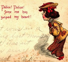 Comic Humor Police Police Someone Has Swiped My 1906 UDB Postcard - £5.49 GBP