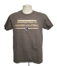 Manhattan CC Community College Panther Volleyball Adult Medium Gray TShirt - £16.24 GBP