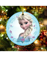 Christmas Princess Elsa Frozen Ceramic Ornament - £8.47 GBP