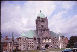 35 mm color slide * KODAK  SLIDE 1967 CAPE COD Hwy 25 Courthouse buildin... - $5.50