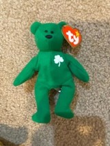 McDonalds Happy Meal Ty Teenie Beanie Baby Erin The Green Bear Pre-Owned - £6.00 GBP