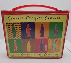 Coca-Cola Micro Crayon Set 1995 Carrying Case Sketch Pad + Set of 24 Crayons - £18.70 GBP