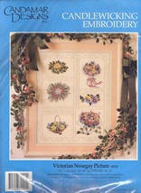 Candlewicking Embroidery Kit Candamar Designs #80221 Victorian Nosegay Picture - £26.09 GBP