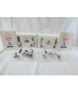 LIBERTY FALLS 10 pc solid Pewter Figurines  AH135 &amp; 136  NIB Bicycle &amp; 1... - £11.79 GBP