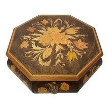 Reuge Inlaid Music Large Octagonal Jewelry Box Plays&quot; Love Me Tender&quot; IT... - $99.00