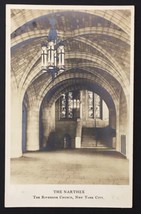 New York City RPPC NY The Riverside Church The Narthex AZO - £6.17 GBP