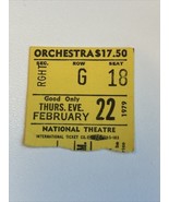 Chorus Line National Theater Ticket Stub 2/22/1979 Michael Bennett Washi... - $192.06 MXN